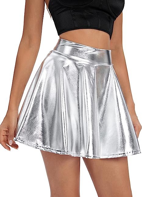 Women's Ruched Waist Stretchy Flared Yoga Skirt