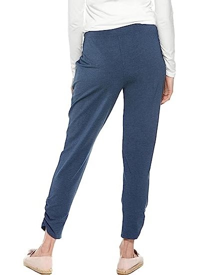 Women's UPF 50+ Coffee Pleated Pants - Sun Protection